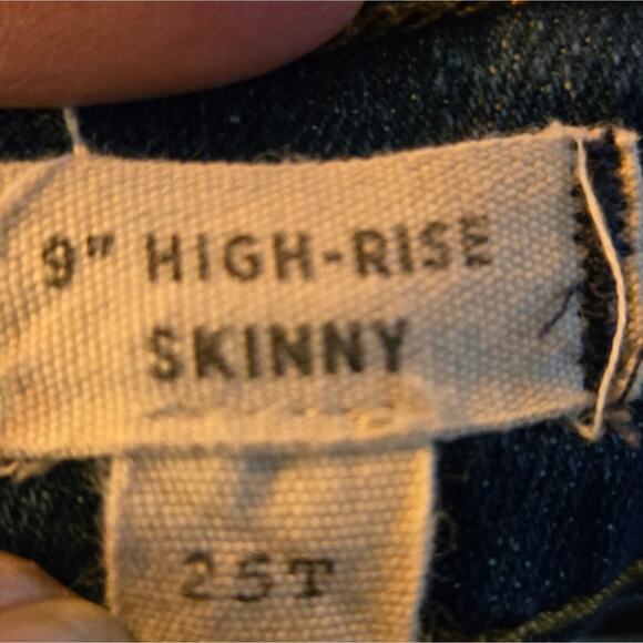 Madewell 9" high rise skinny, size 25T - Picture 5 of 5